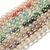 Baking Painted Glass Bead Strands DGLA-Z001-02B-1