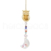 Hollow Alloy Hanging Ornaments HJEW-Q012-05A-1