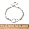 Brass Round Beads Bracelets BJEW-H627-01P-5