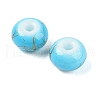 Opaque Spray Painted Glass Beads X1-GLAA-G118-01C-2
