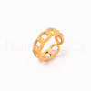 Spray Painted Alloy Cuff Rings RJEW-T011-29A-RS-3
