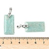 Natural Amazonite Faceted Pendants G-L623-03P-04-3