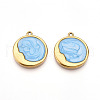 304 Stainless Steel Pendants STAS-N108-22A-G-1
