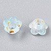 Frosted Transparent Acrylic Beads OACR-N137-72I-3