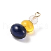 Three Color Resin Pendants RESI-Z016-01C-LG-2
