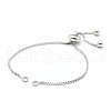 Anti-Tarnish Rhodium Plated 925 Sterling Silver Chain Bracelet Making MAK-L016-001P-1