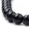 Natural Obsidian Beads Strands G-S259-33-6mm-3