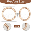 Beebeecraft 3Pcs Alloy Spring Gate Rings FIND-BBC0002-23KCG-03-2