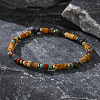 Natural Picasso Jasper & African Turquoise(Jasper) Beaded Stretch Bracelets for Men Women KB5401-2