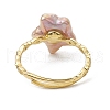Star Natural Pearl Adjustable Rings RJEW-P113-15G-3