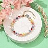Bicone Woven Glass Beaded Bracelets for Women BJEW-MZ00109-2
