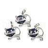 Natural Sodalite Kitten Pendants G-J386-C17-12-1