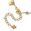 304 Stainless Steel Cross Charm Bracelets BJEW-JB11697-4
