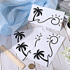 Beach Theme PVC Cartoon Self Adhesive Car Stickers FIND-WH0152-165C-3
