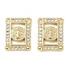 Brass Micro Pave Cubic Zirconia Pendants KK-S526-05G-B-1