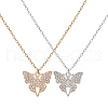 HOBBIESAY 50Pcs 2 Colors Alloy Rhinestone Pendants FIND-HY0003-88-5