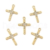 PVD Vacuum Plating 201 Stainless Steel with Rhinestone Pendants STAS-J401-VC1000-2