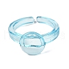 Children's Plastic Open Cuff Ring Components KY-C022-01-2