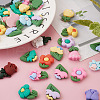  Opaque Resin Cabochons CRES-TA0001-04-6