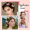 Gorgecraft 18Pcs 6 Styles Cloth Butterfly Alligator Hair Clip OHAR-GF0001-39-5