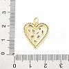 Brass Micro Pave Cubic Zirconia Pendants KK-D325-58G-01-3