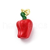 Brass Enamel Pendants KK-U066-03B-G-1