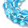 Round Synthetic Moonstone Beads Strands G-M210-8mm-10-2