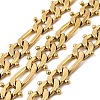 Ion Plating(IP) 304 Stainless Steel Figaro Chains CHS-V001-03G-1
