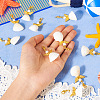 Angel Shell & Acrylic Pendant Decorations HJEW-TA00199-6