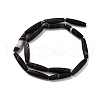 Natural Black Banded Agate/Stripped Agate Beads Strands G-G177-B02-01-3
