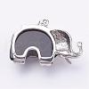 Natural Dyed & Heated Black Agate Pendants G-P268-07-2