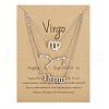 3Pcs 3 Styles Alloy Crystal Rhinestone Constellation Pendant Necklaces Sets WGEBB06-12-1