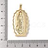 Brass Cubic Zirconia Pendants KK-Z050-33G-3