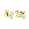 Golden Plated Alloy Enamel Charms ENAM-G212-18G-3