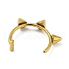 Ion Plating(IP) 304 Stainless Steel Cone Beaded Cuff Earrings AJEW-K037-02G-3
