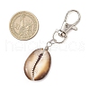 Natural Cowrie Shell Pendant Decorations HJEW-JM03170-01-3