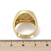 Brass Micro Pave Cubic Zirconia Finger Rings for Women RJEW-C129-09G-5