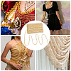 Polyester Thread & Filigree Braided Lace Trim OCOR-WH0097-13B-6