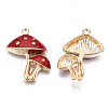 Autumn Theme Eco-Friendly Alloy Enamel Pendants ENAM-Q437-047-NR-2