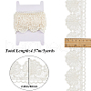 Gorgecraft 4.7~5Yards Cotton Shell Shaped Flower Lace Ribbon OCOR-GF0003-95C-2