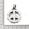 Retro 304 Stainless Steel Big Pendants STAS-I205-33AS-3