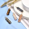 Natural Mixed Gemstone Pendants PALLOY-JF00915-3