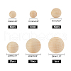   Natural Wooden Round Ball WOOD-PH0001-28-2