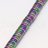 Electroplate Non-magnetic Synthetic Hematite Beads Strands G-J164A-4mm-03-3