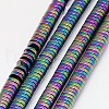 Electroplate Non-magnetic Synthetic Hematite Beads Strands G-J164A-3mm-03-1