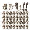   100Pcs Brass Clip-on Earring Findings FIND-PH0002-54A-7