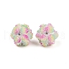 Handmade Luminous Polymer Clay Rhinestone Beads CLAY-H003-06-3