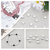   2 Strands Frosted Synthetic Howlite Round Bead Strands G-PH0019-33-6