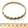 Ion Plating(IP) 304 Stainless Steel Hinged Bangles for Women BJEW-A011-15G-5