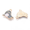 Marine Animals Alloy Enamel Pendants ENAM-T022-34J-2